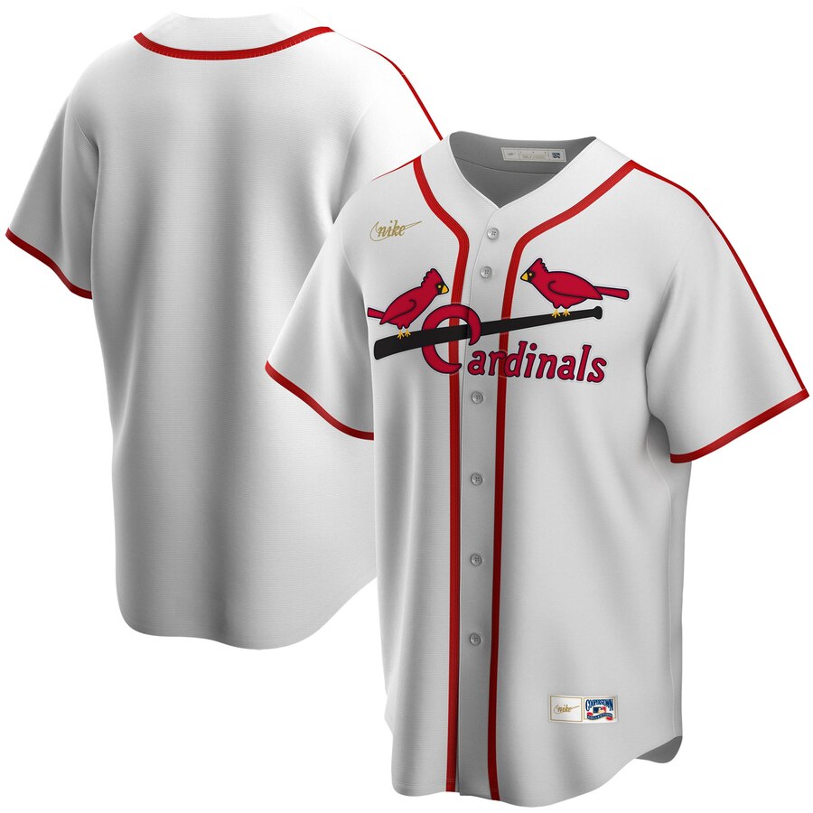 Personalized St. Louis Cardinals Home Cooperstown Collection Team MLB Jersey White