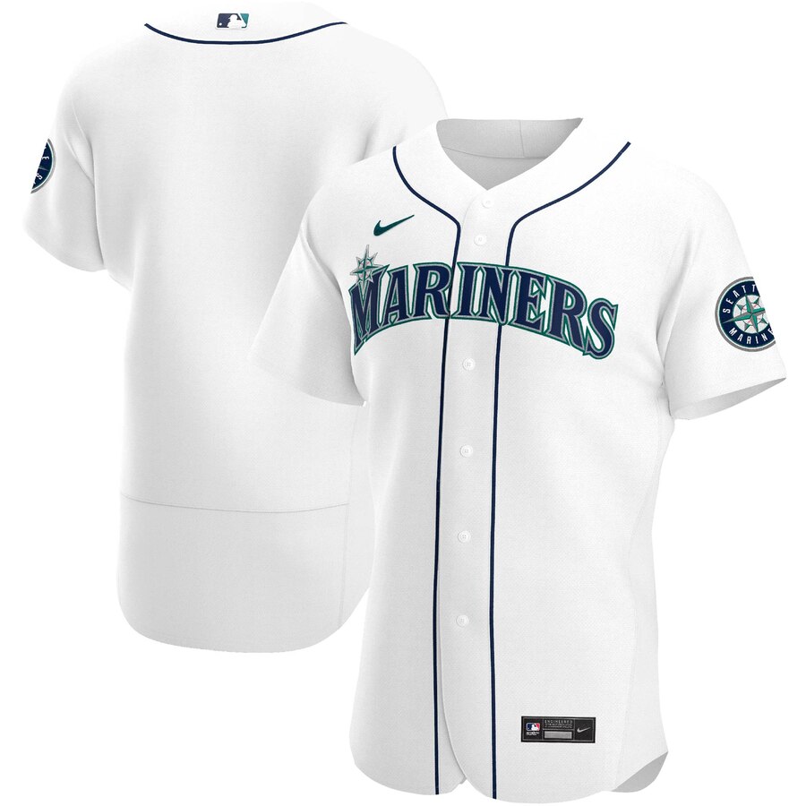 Personalized Seattle Mariners Men’s White Home 2020 Authentic MLB Jersey