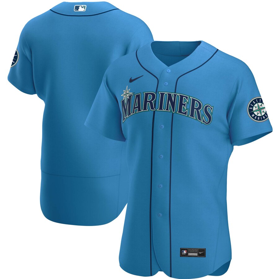 Personalized Seattle Mariners Men’s Royal Alternate 2020 Authentic Official Team MLB Jersey