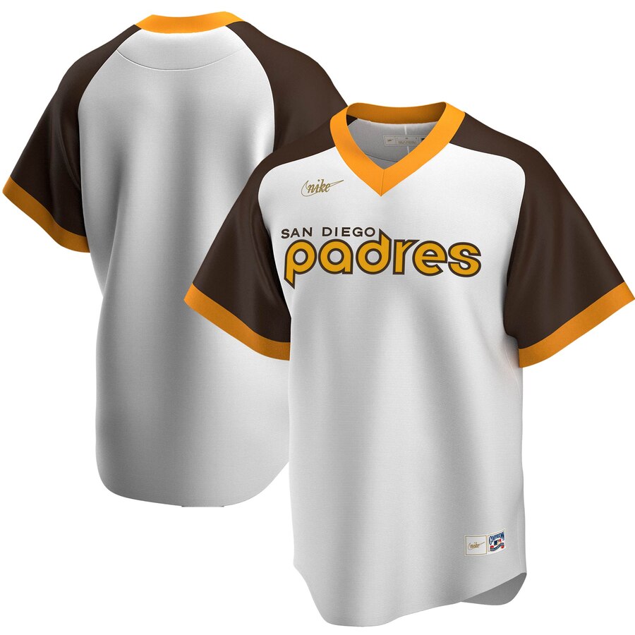 Personalized San Diego Padres Home Cooperstown Collection Team MLB Jersey White