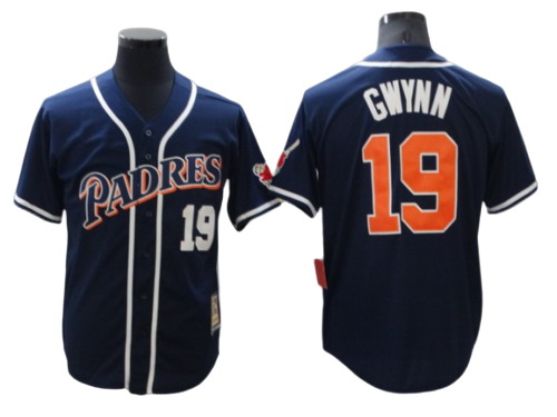 Personalized San Diego Padres – Tony Gwynn #19 Cool Base Men’s Stitched Navy Jersey