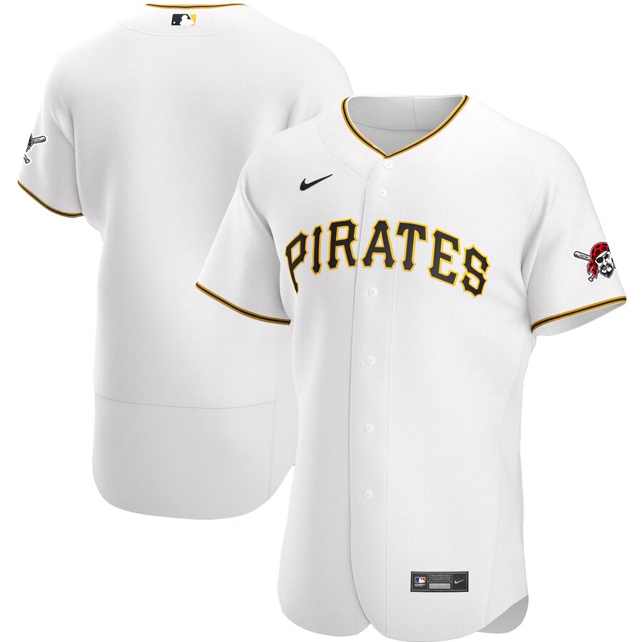 Personalized Pittsburgh Pirates Men’s White Home 2020 Authentic MLB Jersey