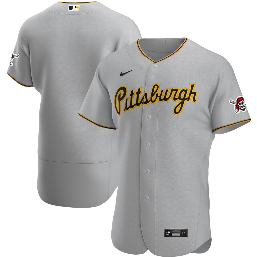 Personalized Pittsburgh Pirates Men’s Gray Road 2020 Authentic Team MLB Jersey