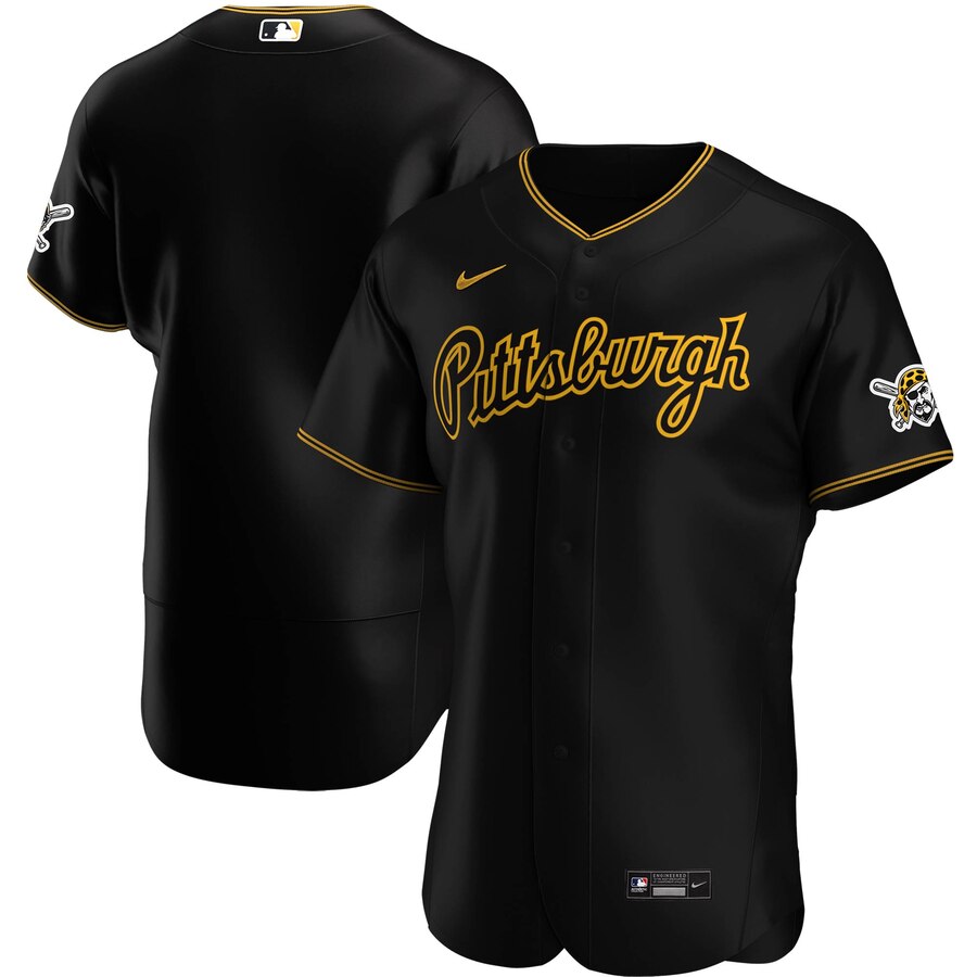 Personalized Pittsburgh Pirates Men’s Black Alternate 2020 Authentic Team MLB Jersey