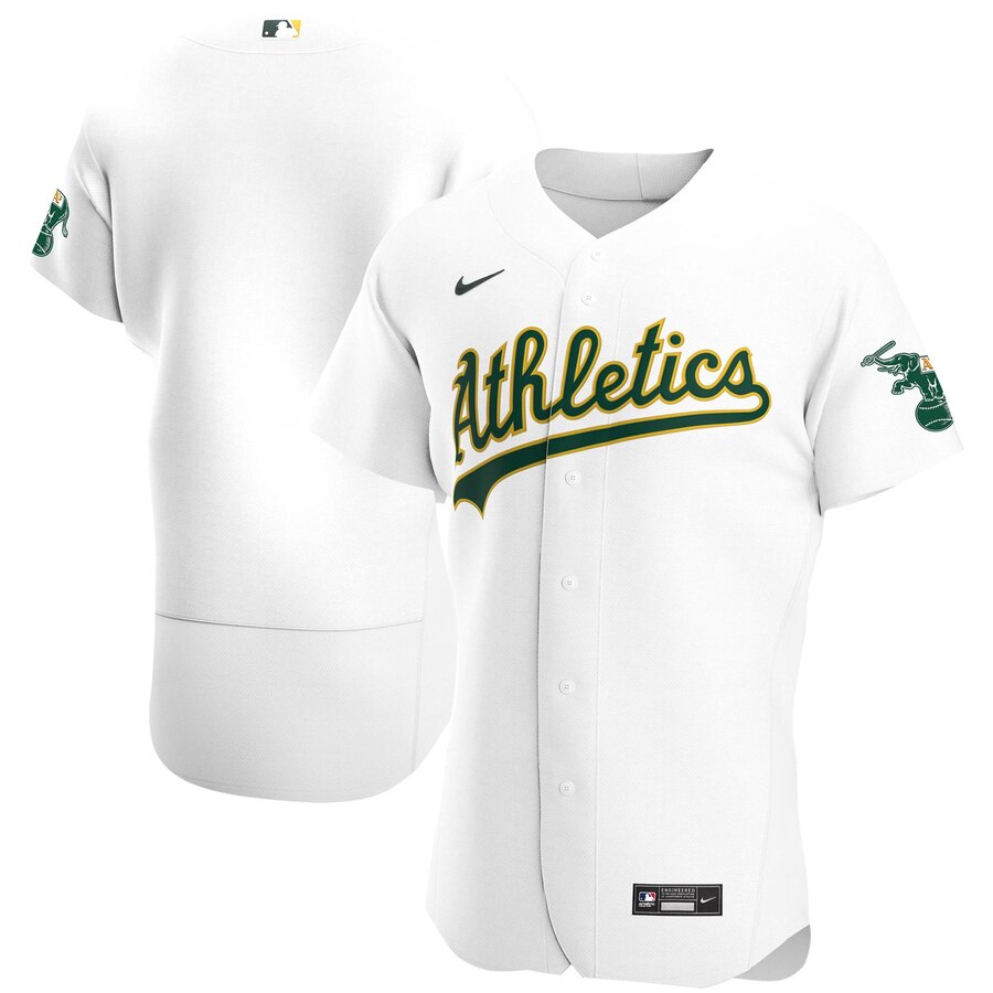 Personalized Oakland Athletics Men’s White Home 2020 Authentic Official Team MLB Jersey