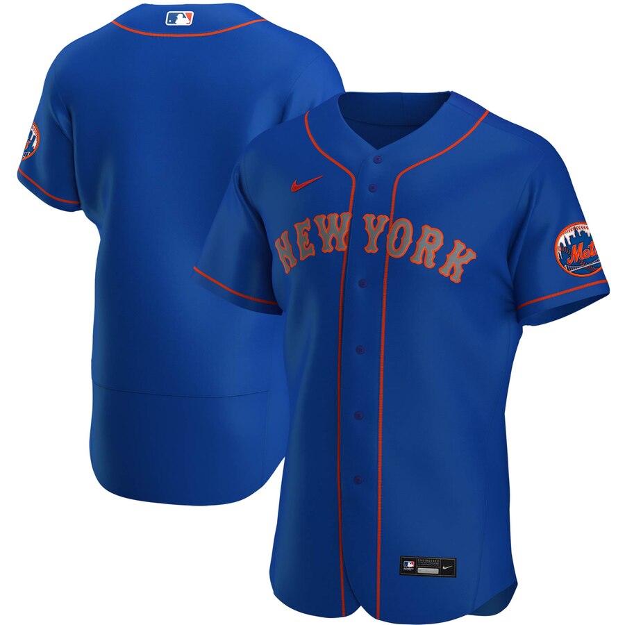 Personalized New York Mets Men’s Royal Alternate 2020 Authentic Team MLBJersey