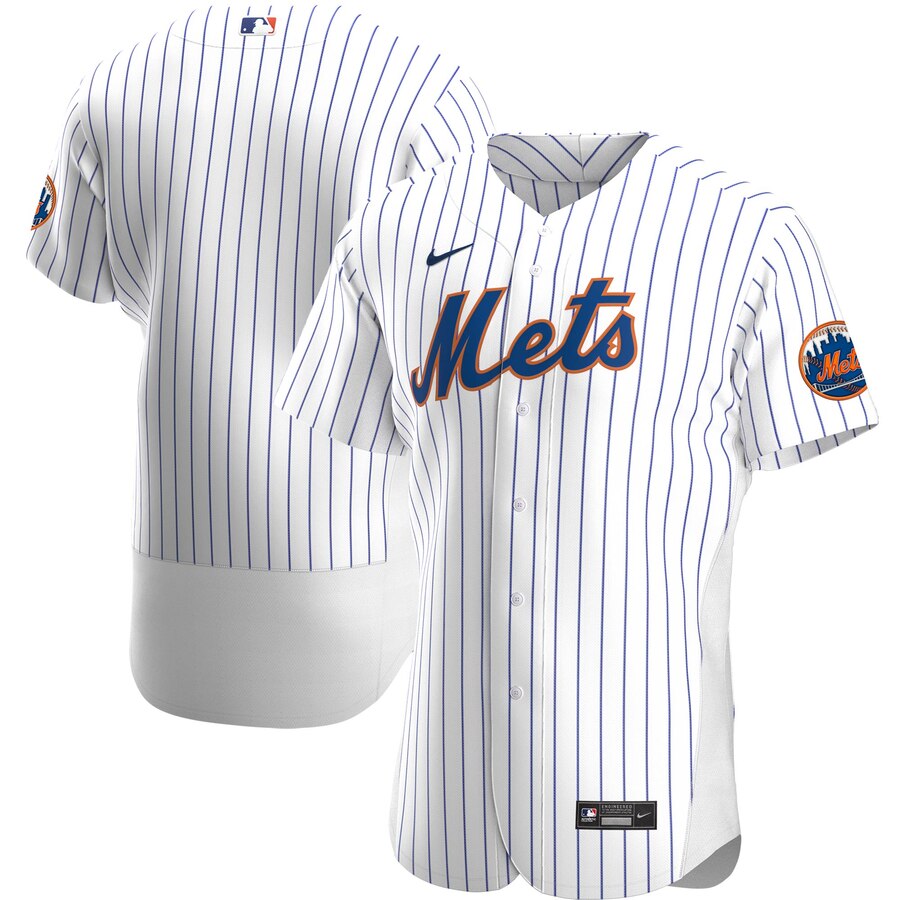 Personalized New York Mets Men’s White Home 2020 Authentic Official Team MLB Jersey