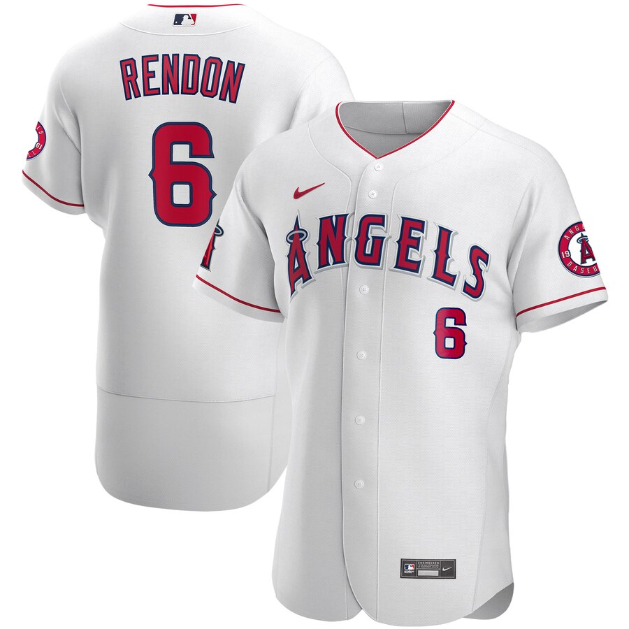 Personalized Los Angeles Angels #6 Anthony Rendon Men’s White Authentic Player MLB Jersey