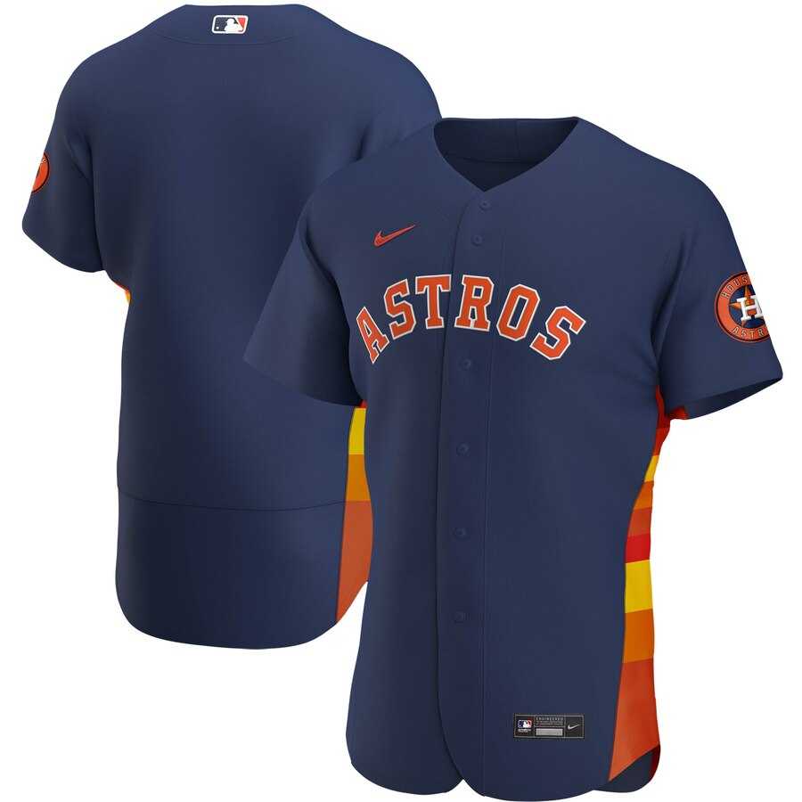 Personalized Houston Astros Men’s Navy Alternate 2020 Authentic Official Team MLB Jersey