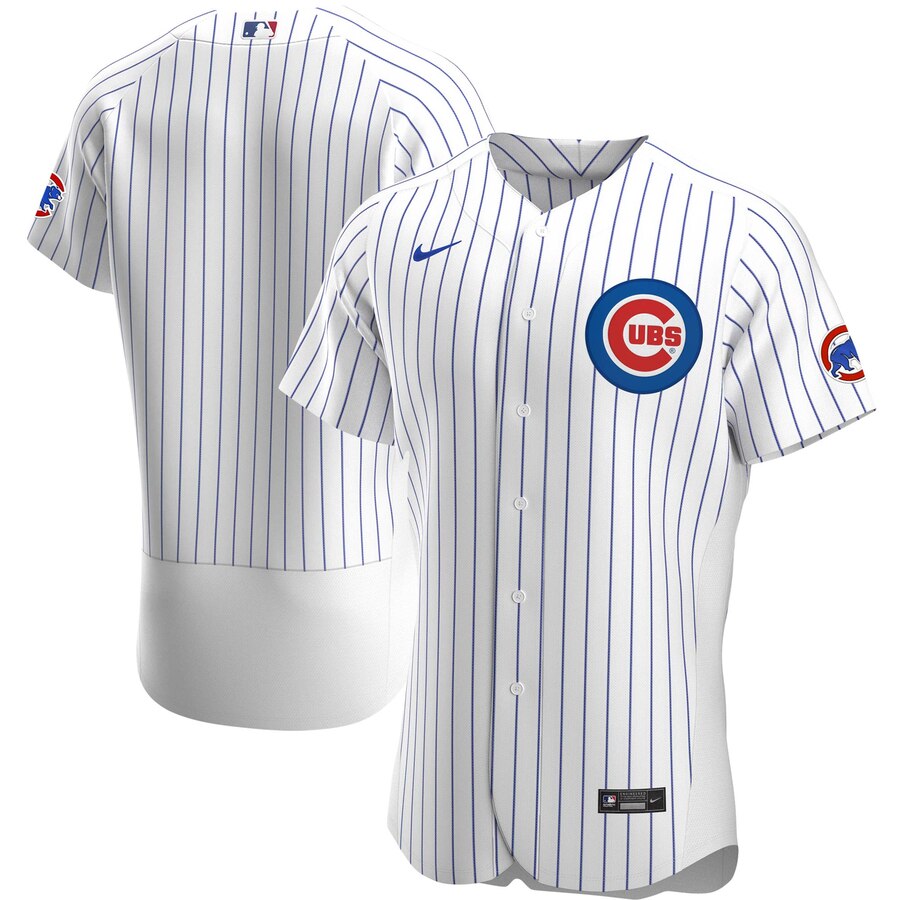 Personalized Chicago Cubs Men’s White Home 2020 Authentic Official Team MLB Jersey