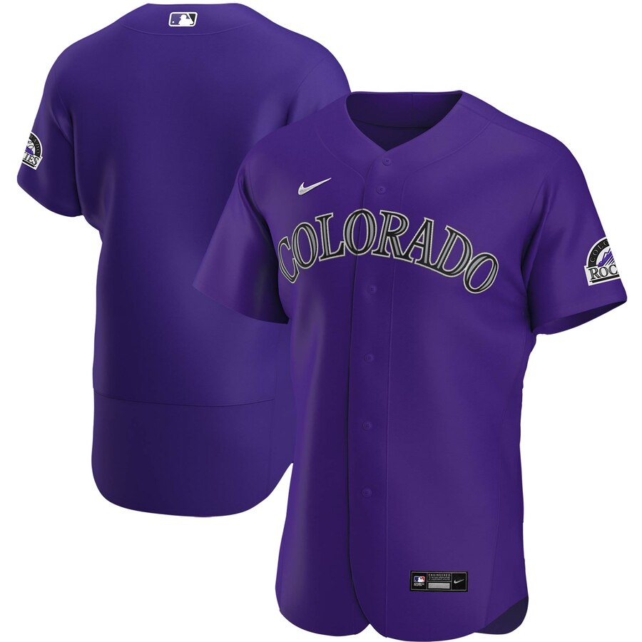 Personalized Colorado Rockies Men’s Purple Alternate 2020 Authentic Team MLB Jersey