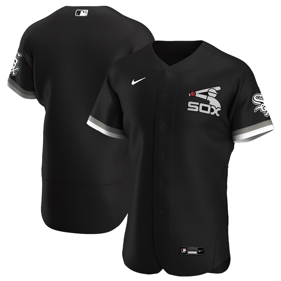 Personalized Chicago White Sox Men’s Black Alternate 2020 Authentic Team MLB Jersey