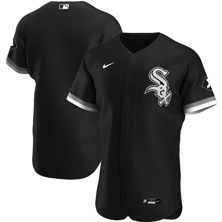Personalized Chicago White Sox Men’s Black Alternate 2020 Authentic Official Team MLB Jersey