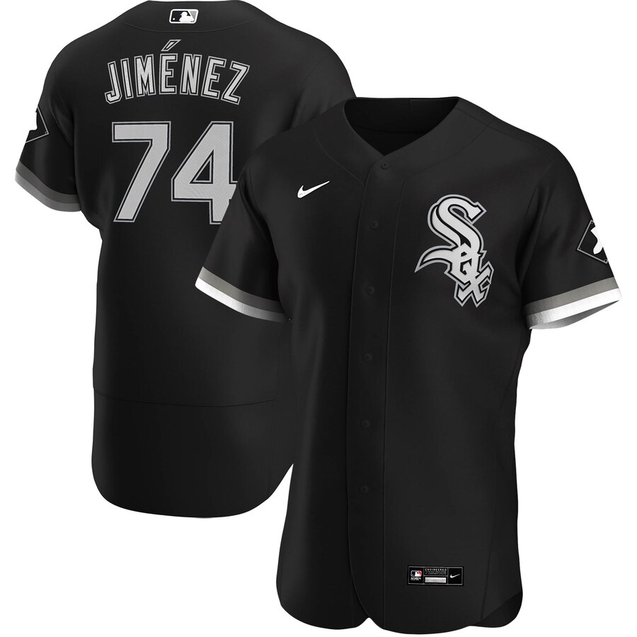 Personalized Chicago White Sox #74 Eloy Jimenez Men’s Black Alternate 2020 Authentic Player MLB Jersey