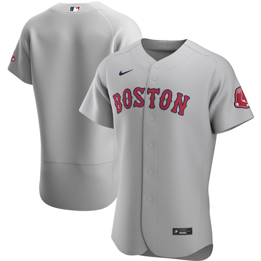 Personalized Boston Red Sox Men’s Gray Road 2020 Authentic Official Team MLB Jersey