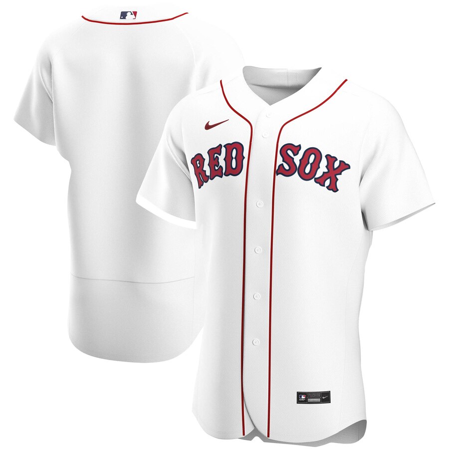 Personalized Boston Red Sox Men’s White Home 2020 Authentic Official Team MLB Jersey