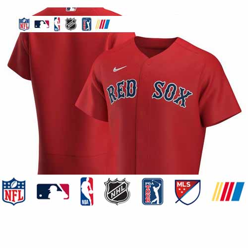 Personalized Boston Red Sox Men’s Red Alternate 2020 Authentic Official Team MLB Jersey