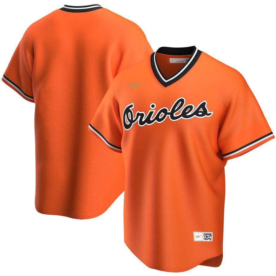 Personalized Baltimore Orioles Alternate Cooperstown Collection Team MLB Jersey Orange