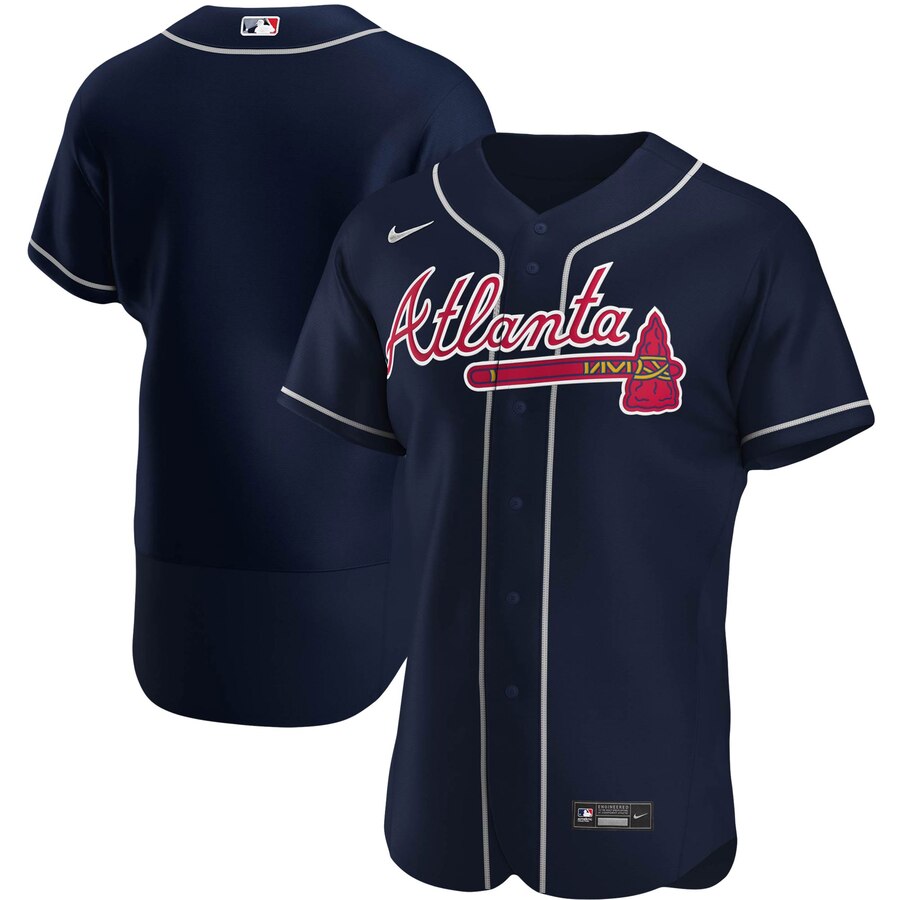 Personalized Atlanta Braves Men’s Navy Alternate 2020 Authentic Official MLB Team Jersey