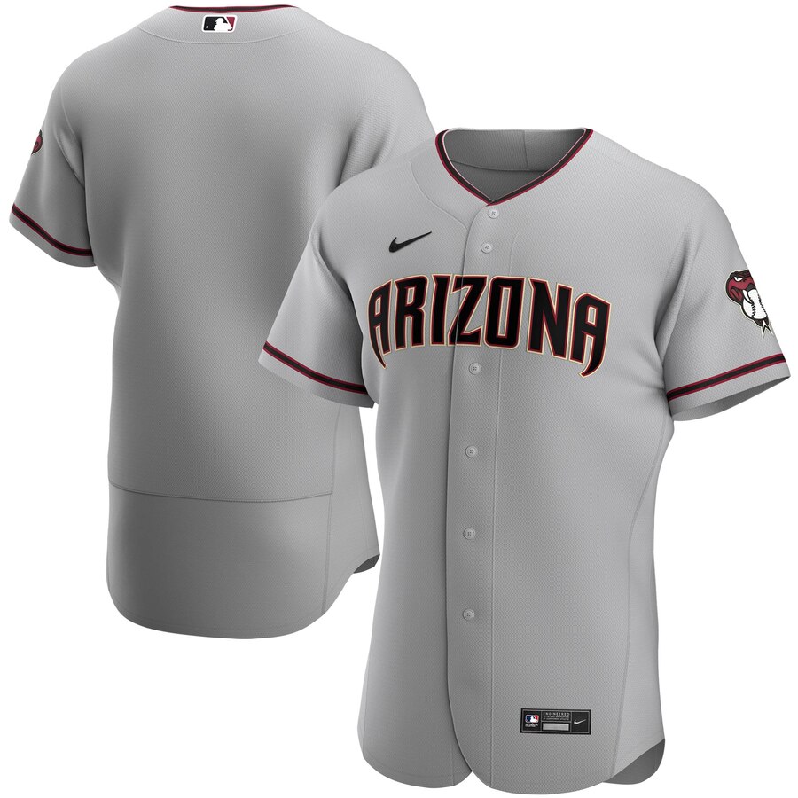 Personalized Arizona Diamondbacks Men’s Gray Road 2020 Authentic MLB Team Jersey
