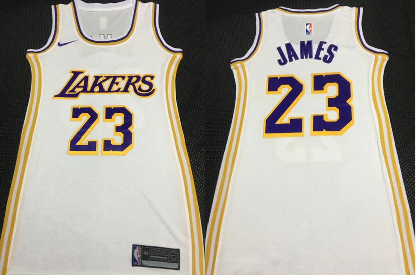 Personalized Women Lakers 23 Anthony Davis White Women Swingman Jersey