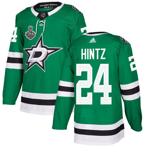 Personalized Stars #24 Roope Hintz Green Home Authentic 2020 Stanley Cup Final Stitched NHL Jersey