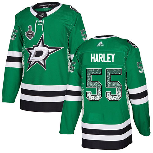 Personalized Stars #55 Thomas Harley Green Home Authentic Drift Fashion 2020 Stanley Cup Final Stitched NHL Jersey