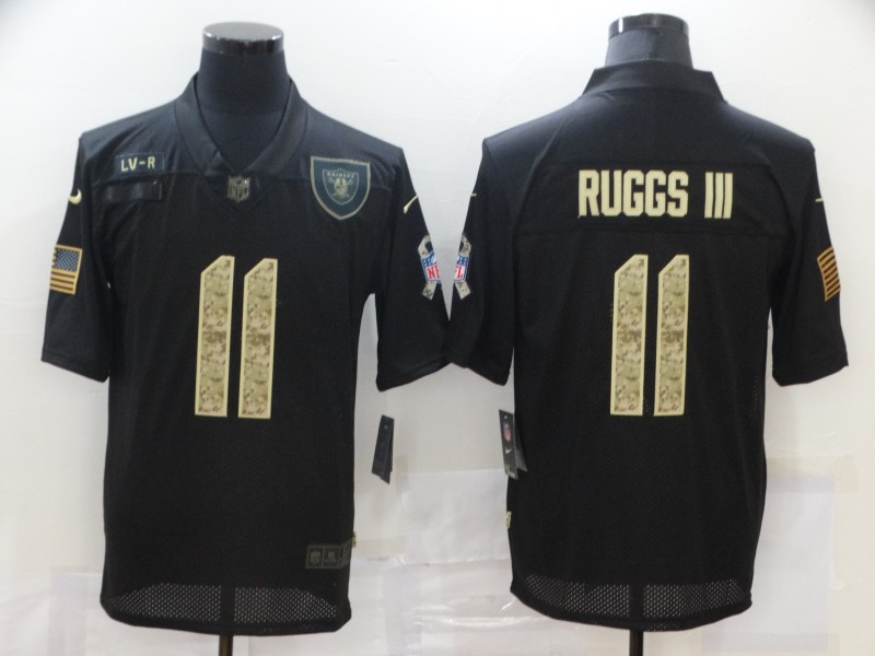 Personalized Raiders 11 Henry Ruggs III Black Camo 2020 Salute To Service Limited Jersey
