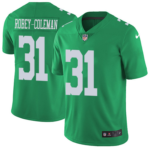 Personalized Eagles #31 Nickell Robey-Coleman Green Men’s Stitched NFL Limited Rush Jersey