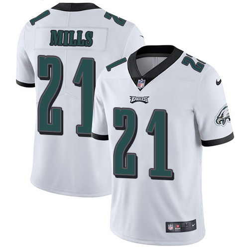 Personalized Eagles #21 Jalen Mills White Men’s Stitched NFL Untouchable Limited Jersey
