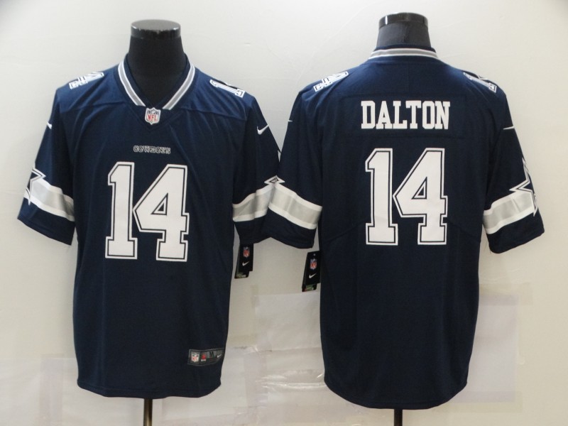 Personalized Cowboys 14 Andy Dalton Navy Untouchable Limited Jersey