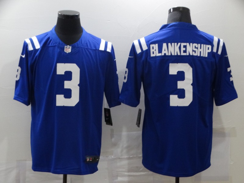 Personalized Colts 3 Rodrigo Blankenship Blue Untouchable Limited Jersey