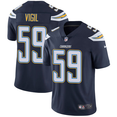 Personalized Chargers #59 Nick Vigil Navy Blue Team Color Men’s Stitched NFL Untouchable Limited Jersey