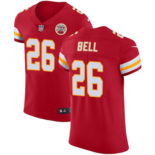 Personalized Chiefs #26 Le’Veon Bell Red Team Color Men’s Stitched NFL Untouchable Elite Jersey
