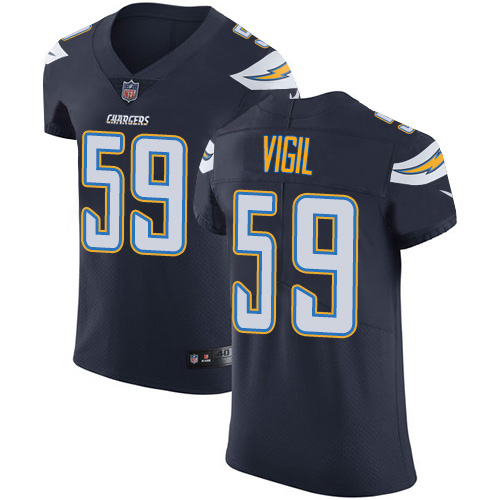 Personalized Chargers #59 Nick Vigil Navy Blue Team Color Men’s Stitched NFL Untouchable Elite Jersey