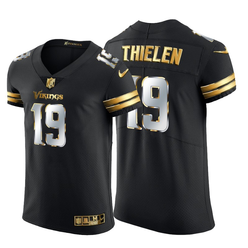 Personalized Minnesota Vikings #19 Adam Thielen Men’s Black Edition Untouchable Elite NFL Jersey