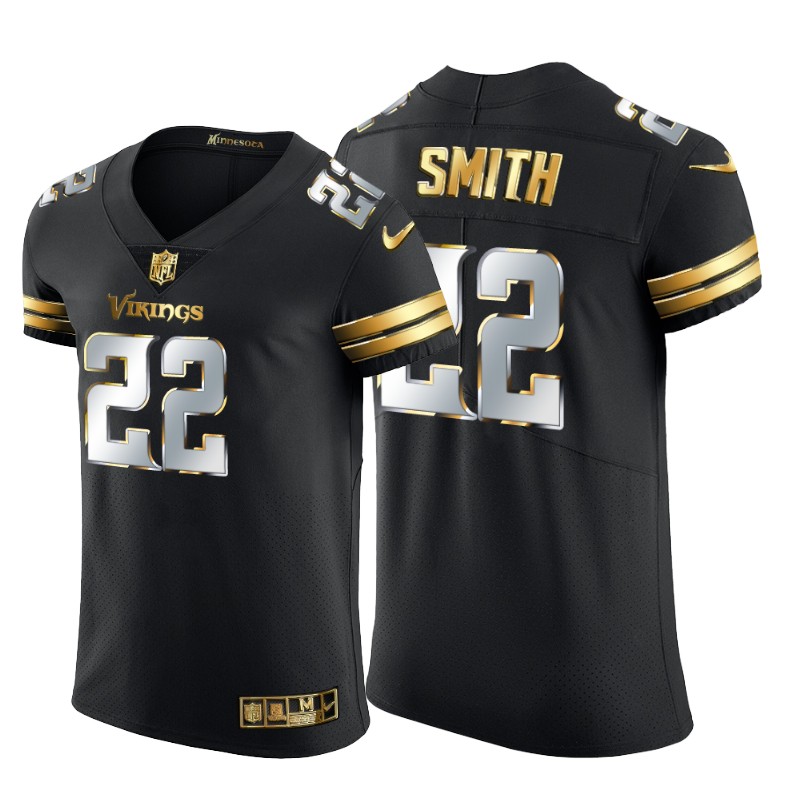 Personalized Minnesota Vikings #22 Harrison Smith Men’s Black Edition Untouchable Elite NFL Jersey