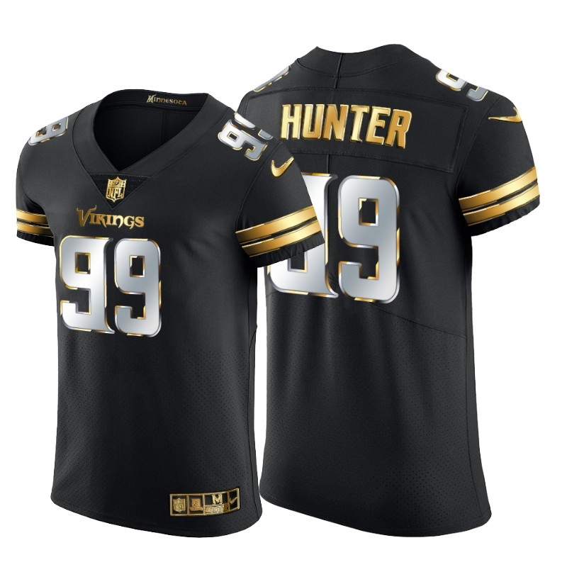 Personalized Minnesota Vikings #99 Danielle Hunter Men’s Black Edition Untouchable Elite NFL Jersey