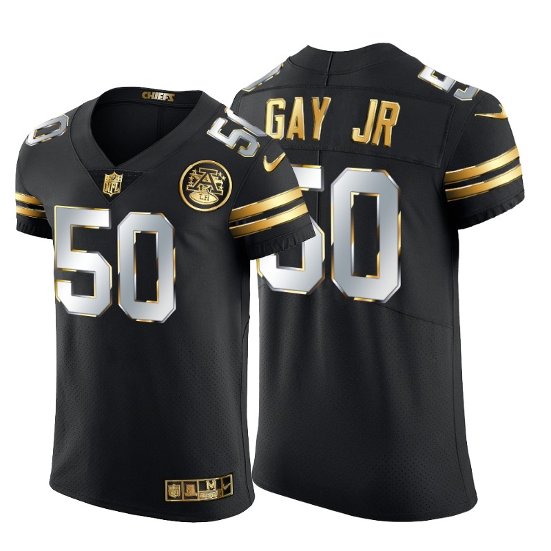 Personalized Kansas City Chiefs #50 Willie Gay Jr. Men’s Black Edition Untouchable Elite NFL Jersey