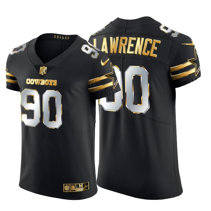 Personalized Dallas Cowboys #90 Demarcus Lawrence Men’s Black Edition Untouchable Elite NFL Jersey