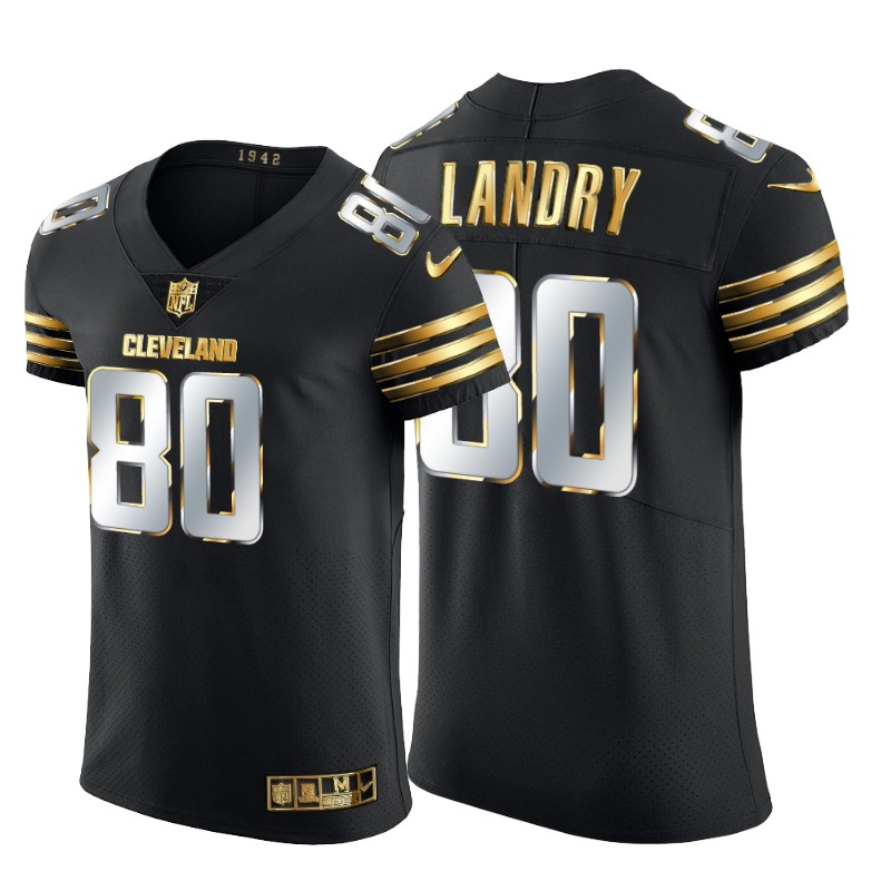 Personalized Cleveland Browns #80 Jarvis Landry Men’s Black Edition Untouchable Elite NFL Jersey