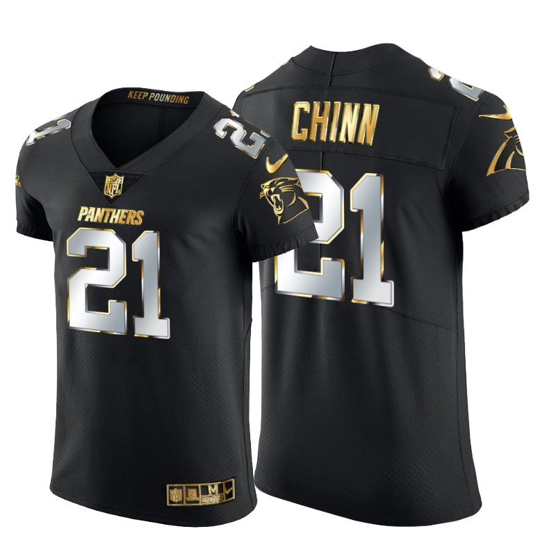 Personalized Carolina Panthers #21 Jeremy Chinn Men’s Black Edition Untouchable Elite NFL Jersey