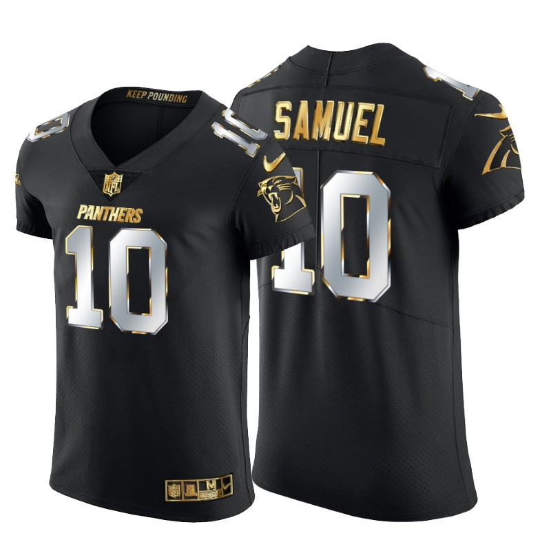 Personalized Carolina Panthers #10 Curtis Samuel Men’s Black Edition Untouchable Elite NFL Jersey