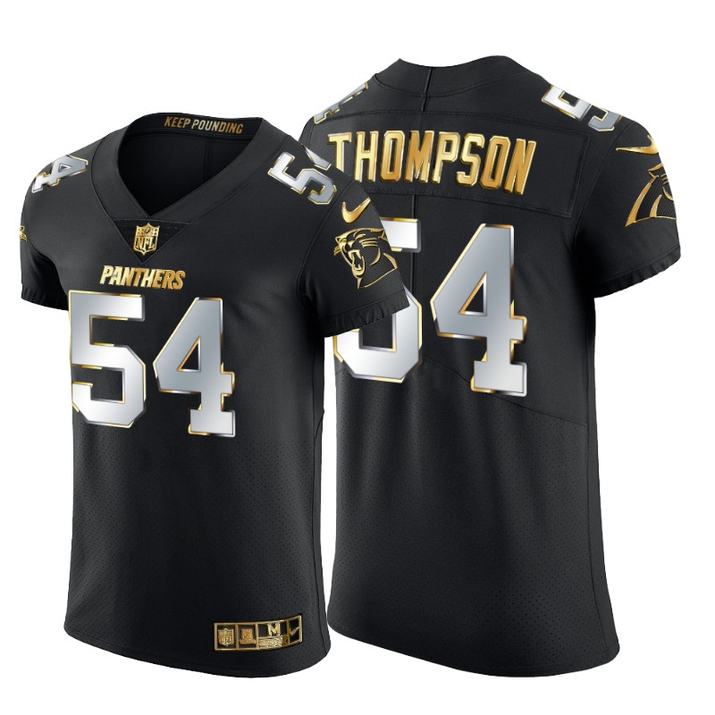 Personalized Carolina Panthers #54 Shaq Thompson Men’s Black Edition Untouchable Elite NFL Jersey