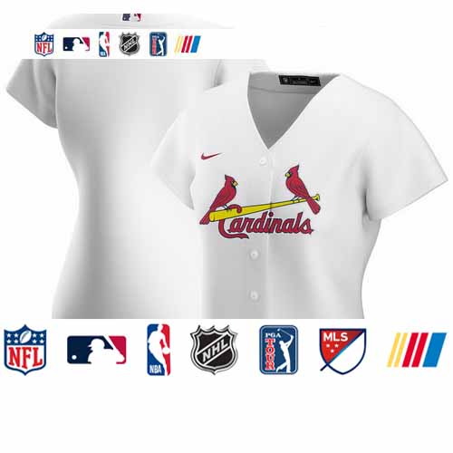 Personalized St. Louis Cardinals Women’s Home 2020 MLB Jersey White