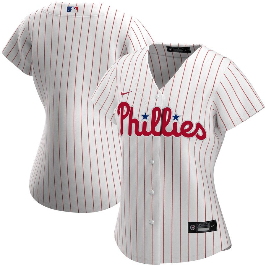 Personalized Philadelphia Phillies Women’s Home 2020 MLB Team Jersey White