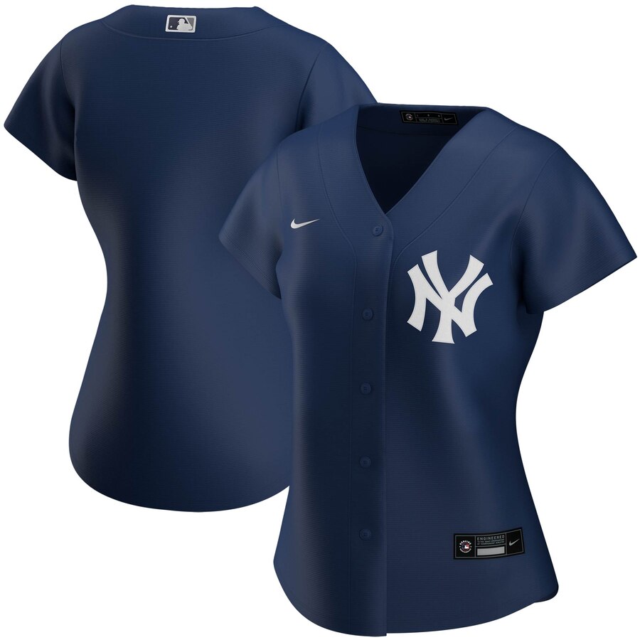 Personalized New York Yankees Women’s Alternate 2020 MLB Team Jersey Navy