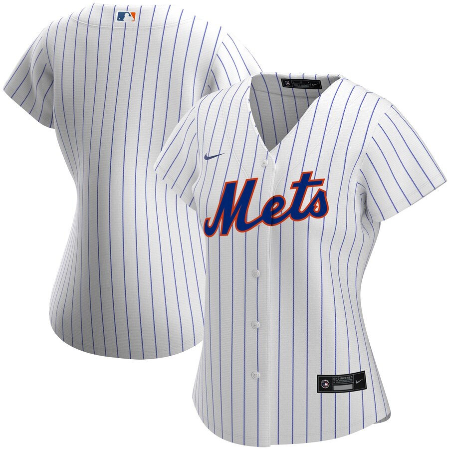 Personalized New York Mets Women’s Home 2020 MLB Team Jersey White