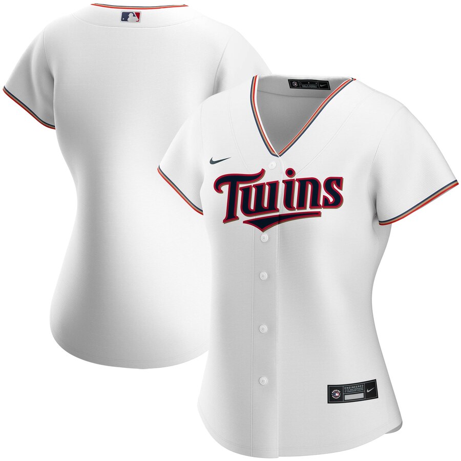 Personalized Minnesota Twins Women’s Home 2020 MLB Team Jersey White