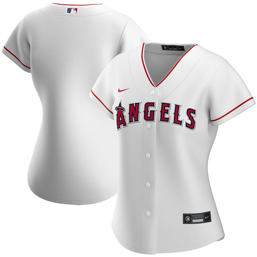 Personalized Los Angeles Angels Women’s Home 2020 MLB Team Jersey White